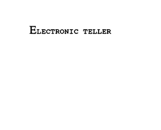 ELECTRONIC TELLER logo