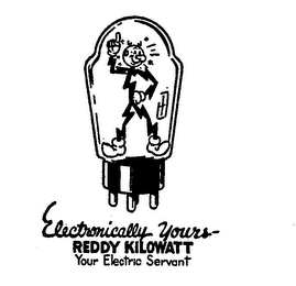 ELECTRONICALLY YOURS REDDY KILOWATT YOUR ELECTRIC SERVANT logo