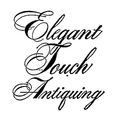 ELEGANT TOUCH ANTIQUING logo
