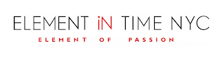 ELEMENT IN TIME NYC ELEMENT OF PASSION logo