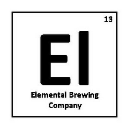 ELEMENTAL BREWING COMPANY EL 13 logo