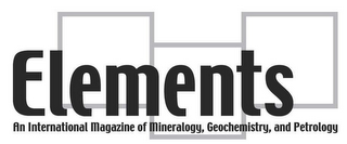 ELEMENTS AN INTERNATIONAL MAGAZINE OF MINERALOGY, GEOCHEMISTRY, AND PETROLOGY logo