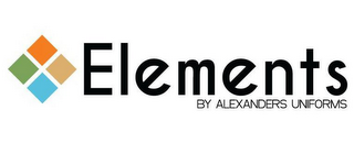 ELEMENTS BY ALEXANDERS UNIFORMS logo