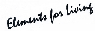 ELEMENTS FOR LIVING logo