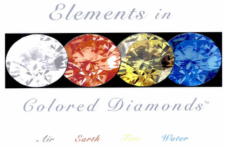 ELEMENTS IN COLORED DIAMONDS AIR EARTH FIRE WATER logo
