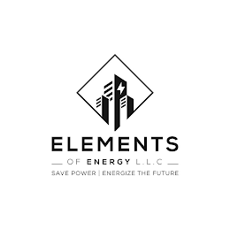 ELEMENTS OF ENERGY L.L.C. SAVE POWER ENERGIZE THE FUTURE logo