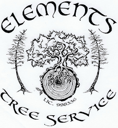 ELEMENTS TREE SERVICE LIC. 998336 logo