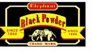 ELEPHANT BLACK POWDER SINCE 1866 TRADE MARK logo