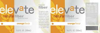 ELEVATE NATURAL FIBER ORANGE FLAVOR ENHANCED WATER logo