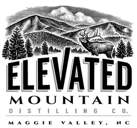 ELEVATED MOUNTAIN DISTILLING CO. MAGGIEVALLEY, NC logo