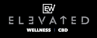 ELEVATED, WELLNESS, CBD , D BACKWARDS AND D REGULAR T A ARROW POINTING UP SECOND E BACKWARDS AND SECOND E REGULAR logo
