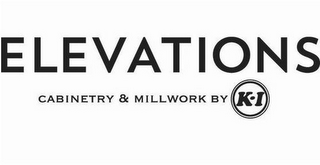 ELEVATIONS CABINETRY & MILLWORK BY K-I logo