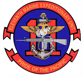 ELEVENTH MARINE EXPEDITIONARY UNIT PRIDE OF THE PACIFIC 11 logo