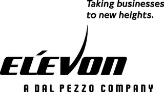 ELEVON A DAL PEZZO COMPANY TAKING BUSINESSES TO NEW HEIGHTS. logo