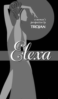 ELEXA A WOMAN'S PERSPECTIVE BY TROJAN logo