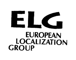 ELG EUROPEAN LOCALIZATION GROUP logo