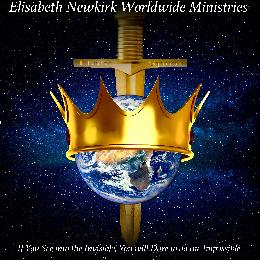 ELISABETH NEWKIRK WORLDWIDE MINISTRIESIF YOU SEE INTO THE INVISIBLE, YOU WILL DARE TO DO THE IMPOSSIBLE  HOLY SPIRIT logo