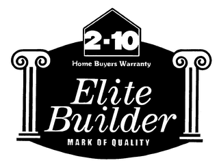 ELITE BUILDER MARK OF QUALITY 2-10 HOME BUYERS WARRANTY logo
