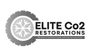 ELITE CO2 RESTORATIONS THE FUTURE OF AUTOMOTIVE GREEN CLEANING AND RESTORATIONS logo