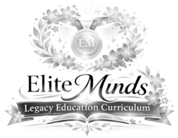 ELITE MINDS LEGACY EDUCATION CURRICULUM EM logo