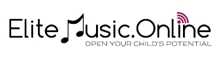 ELITE MUSIC. ONLINE OPEN YOUR CHILD'S POTENTIAL logo