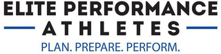 ELITE PERFORMANCE ATHLETES PLAN. PREPARE. PERFORM. logo