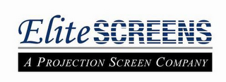 ELITE SCREENS A PROJECTION SCREEN COMPANY logo