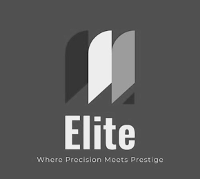 ELITE WHERE PRECISION MEETS PRESTIGE logo