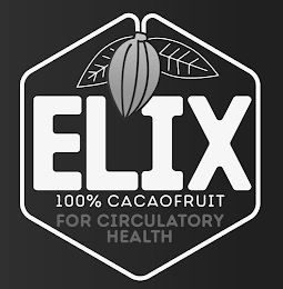 ELIX 100% CACAOFRUIT FOR CIRCULATORY HEALTH logo