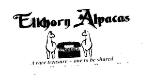 ELKHORN ALPACAS A RARE TREASURE - ONE TO BE SHARED logo