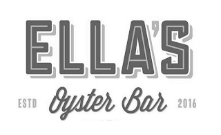 ELLA'S OYSTER BAR ESTD 2016 logo