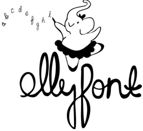 ELLYFONT A B C D E F G H I logo
