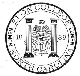 ELON COLLEGE LUMEN NORTH CAROLINA NUMEN 1889 logo