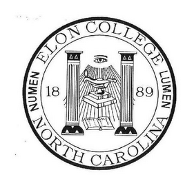 ELON COLLEGE LUMEN NORTH CAROLINA NUMEN 1889 logo