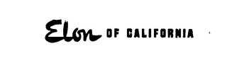 ELON OF CALIFORNIA logo