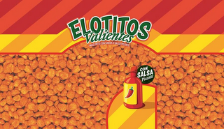 ELOTITOS VALIENTES MAIZ FRITO CON SABORA SALSA PICANTE CON SALSA PICANTE logo