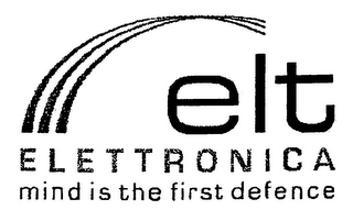 ELT ELETTRONICA MIND IS THE FIRST DEFENCE logo