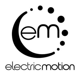 EM ELECTRIC MOTION logo