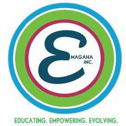 EMAGAHA INC. EDUCATING. EMPOWERING. EVOLVING. logo