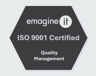 EMAGINE IT ISO 9001 CERTIFIED QUALITY MANAGEMENT logo
