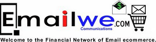EMAILWE.COM COMMUNICATIONS WELCOME TO THE FINANCIAL NETWORK OF EMAIL ECOMMERCE logo