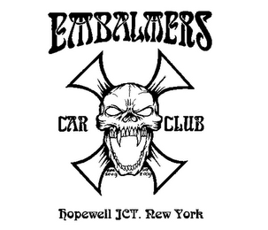 EMBALMERS CAR CLUB HOPEWELL JCT. NEW YORK BAKER 2009 SCOTT 2009 logo