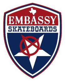 EMBASSY SKATEBOARDS A logo