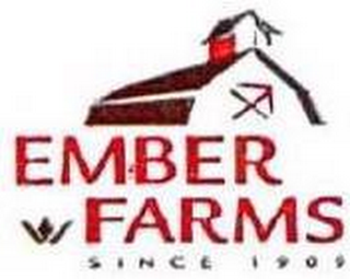 EMBER FARMS SINCE 1909 logo