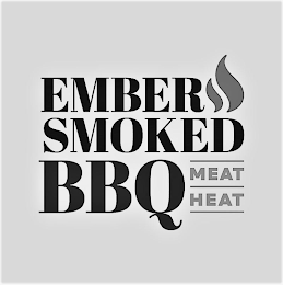 EMBER SMOKED BBQ MEAT HEAT logo