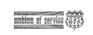 EMBLEM OF SERVICE M-F-A logo