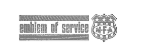 EMBLEM OF SERVICE M-F-A logo