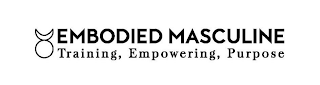 EMBODIED MASCULINE TRAINING, EMPOWERING, PURPOSE logo