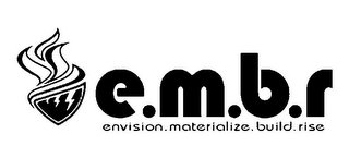 E.M.B.R ENVISION.MATERIALIZE.BUILD.RISE logo
