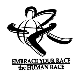 EMBRACE YOUR RACE THE HUMAN RACE logo